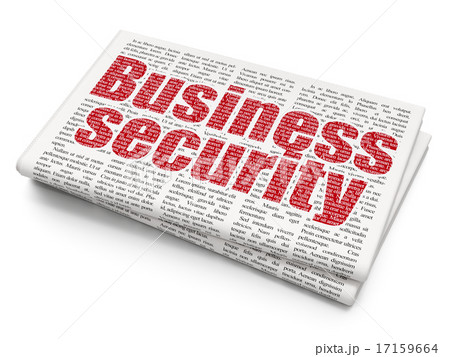 Security concept: Business Security on Newspaper background Security concept: Business Security on Newspaper background 17159664