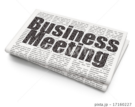 Finance concept: Business Meeting on Newspaper background 17160227