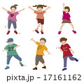 子どもダンスポーズいろいろ 子どもダンスポーズいろいろ 17161162
