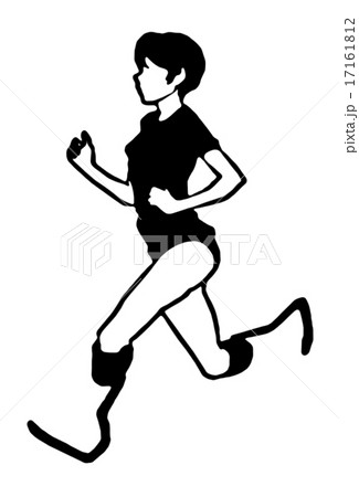 義足のシルエット036f 17161812