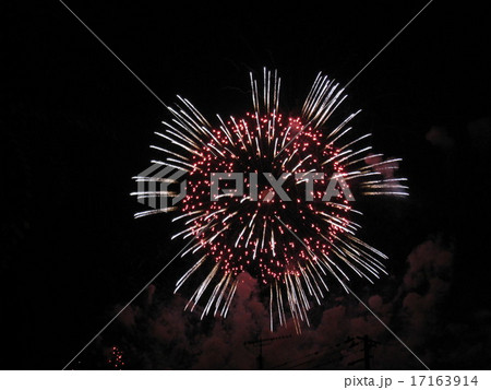 須賀川市釈迦堂川花火大会 15の写真素材