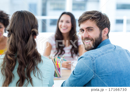 Cheerful creative business team in meeting 17166730