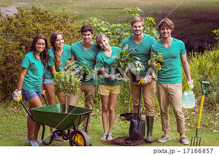 Happy friends gardening for the community Happy friends gardening for the community 17166857