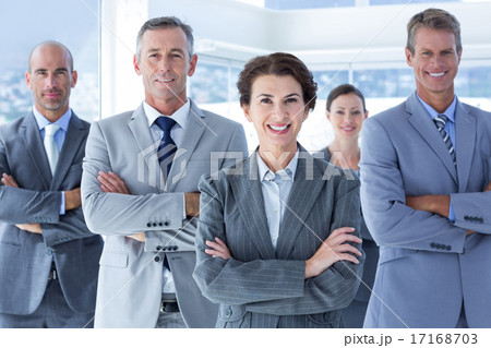 Business colleagues standing in a row 17168703