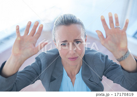 Businesswoman feeling trapped Businesswoman feeling trapped 17170819
