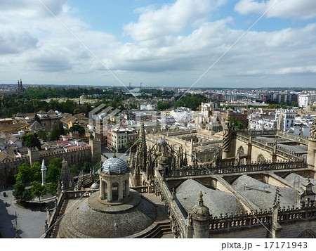 スペインセルビアの塔から見た風景 17171943