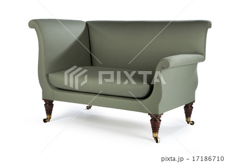 Retro style green sofa sixties, seventies style  17186710