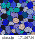 Seamless circles hand-drawn pattern 17186789