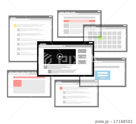 Different browser windows. communication scheme 17188502