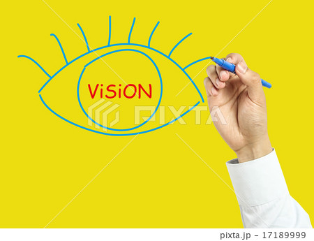 Businessman hand drawing vision concept Businessman hand drawing vision concept 17189999