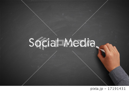 Social Media Concept With Businessman Hand Social Media Concept With Businessman Hand 17191431