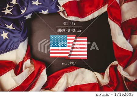 Composite image of independence day graphic 17192005