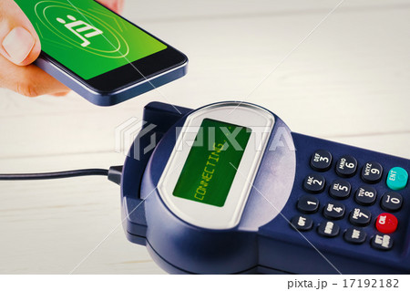 Composite image of payment screen 17192182