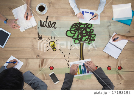 Composite image of business meeting 17192192
