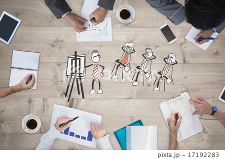 Composite image of business meeting 17192283