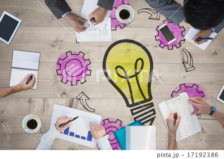 Composite image of business meeting Composite image of business meeting 17192386