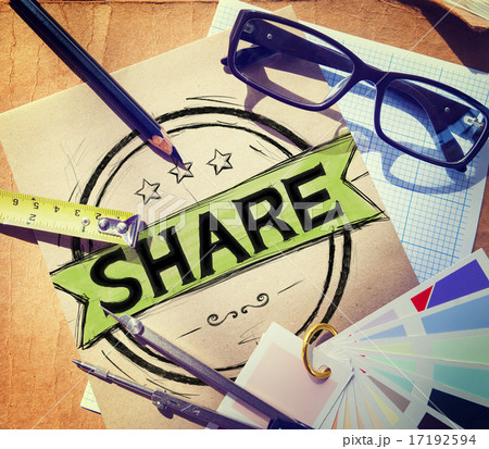 Share Sharing Networking Connection Exchange Concept 17192594