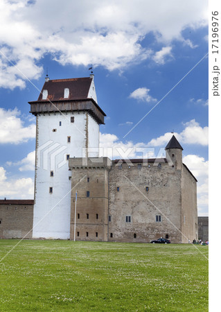 Estonia. Narva. Ancient fortress on border with Ru 17196976