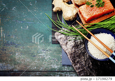 Asian food background 17198279