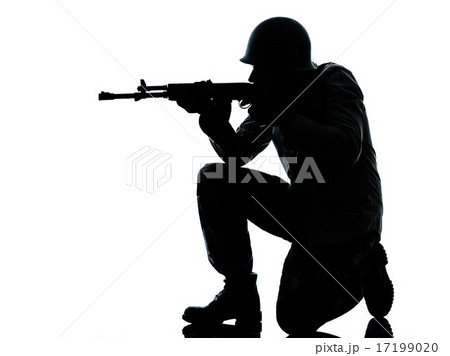 army soldier man shooting silhouette army soldier man shooting silhouette 17199020