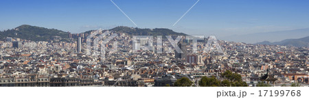 Spain. Barcelona. The top view on a city Spain. Barcelona. The top view on a city 17199768