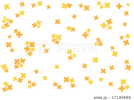 キンモクセイの花のシンプルな背景テクスチャのイラスト素材