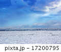 snow field on a winter day with beautiful clouds 17200795