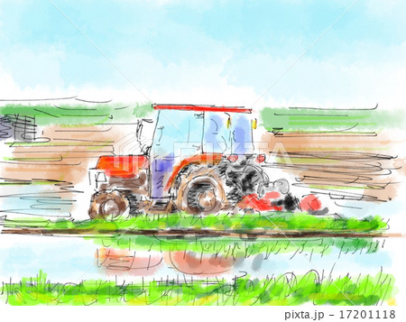 トラクターのイラストのイラスト素材 [17201118] - PIXTA