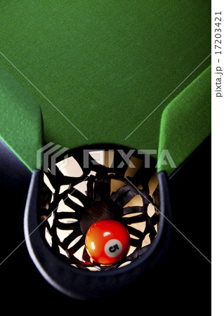 Close up shot of pool ball Close up shot of pool ball 17203421