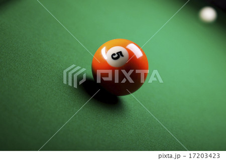 Close up shot of pool ball Close up shot of pool ball 17203423