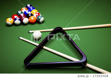 Billiard background, vivid colors, natural tone 17203508