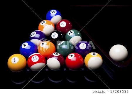 Billiard ball, vivid colors, natural tone Billiard ball, vivid colors, natural tone 17203552