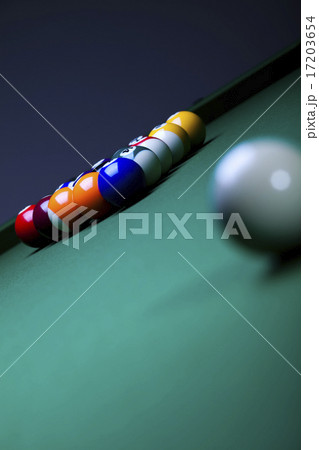 Playing pool, vivid colors, natural tone Playing pool, vivid colors, natural tone 17203654