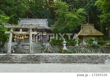 白川郷の白川八幡神社の写真素材 1755