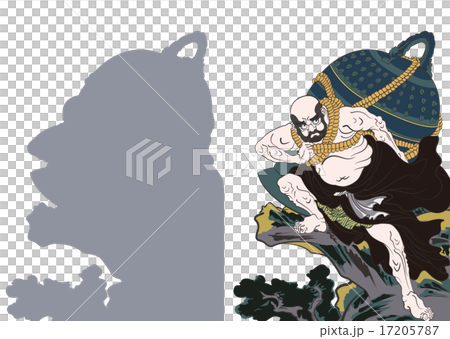 歌川国芳 其面影程能写絵 弁けい たいこもちのイラスト 17205787
