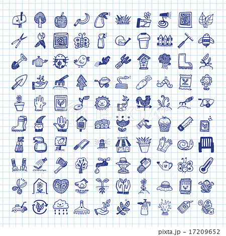 doodle gardening icon 17209652