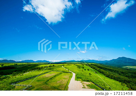 夏の開陽台からのパノラマ (中標津町) 夏の開陽台からのパノラマ (中標津町) 17211458