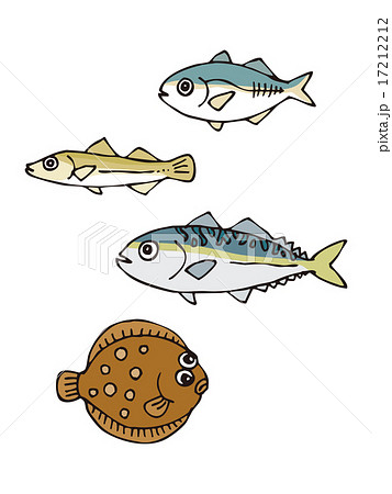 海の魚のイラスト素材