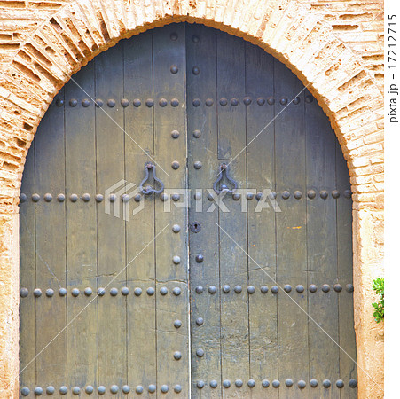 historical in  antique building door morocco   17212715