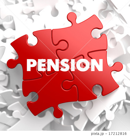 Pension on Red Puzzle. 17212816