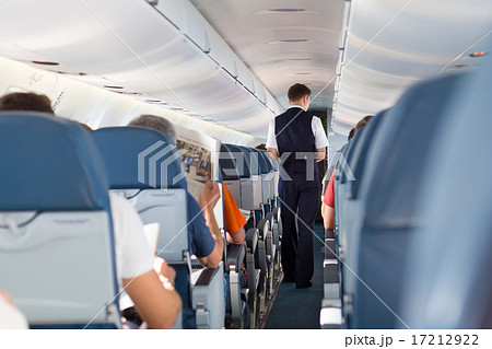 Steward on the airplane. 17212922