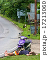 tourist having a nap beside street Koh Chang 17213060