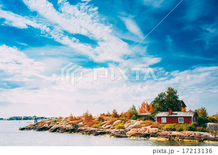 Harbour And Quay, Island Near Helsinki, Finland. 17213136