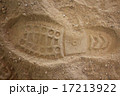 Boot footprint on the sand 17213922