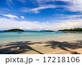 palm shadows on lonely Koh Mak Beach Thailand 17218106