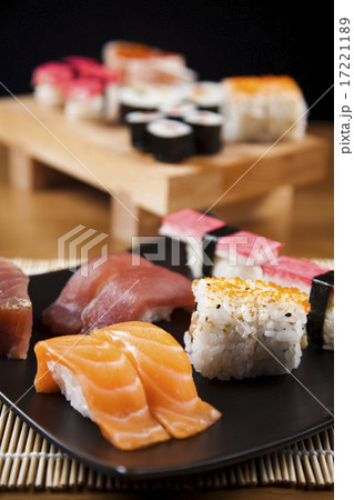 Collection of sushi, oriental cuisine Collection of sushi, oriental cuisine 17221189