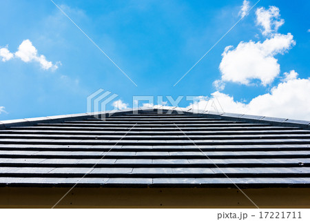 roof tiles with blue sky background roof tiles with blue sky background 17221711