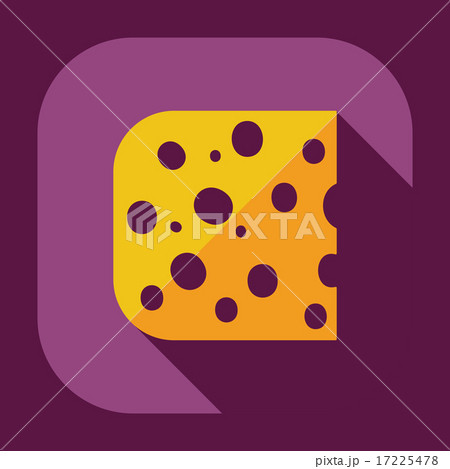 Flat modern design with shadow icons cheese 17225478