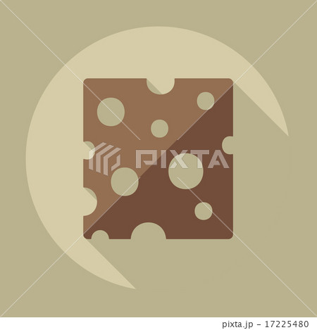 Flat modern design with shadow icons cheese 17225480