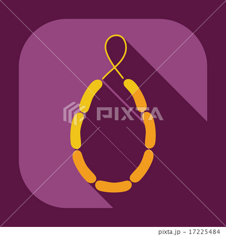 Flat modern design with shadow icons sausages 17225484